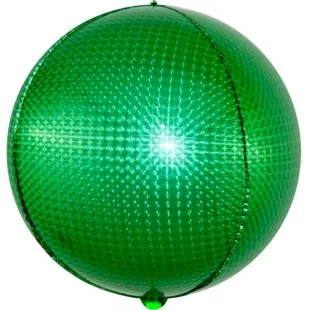 К 24"/61см Сфера 3D ,Стерео, Зеленый,голография,1 шт. (Китай)